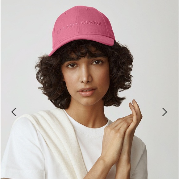 NWT CANADA GOOSE Wordmark Adjustable Cap SUMMIT PINK ONE SIZE UNISEX - Picture 5 of 16